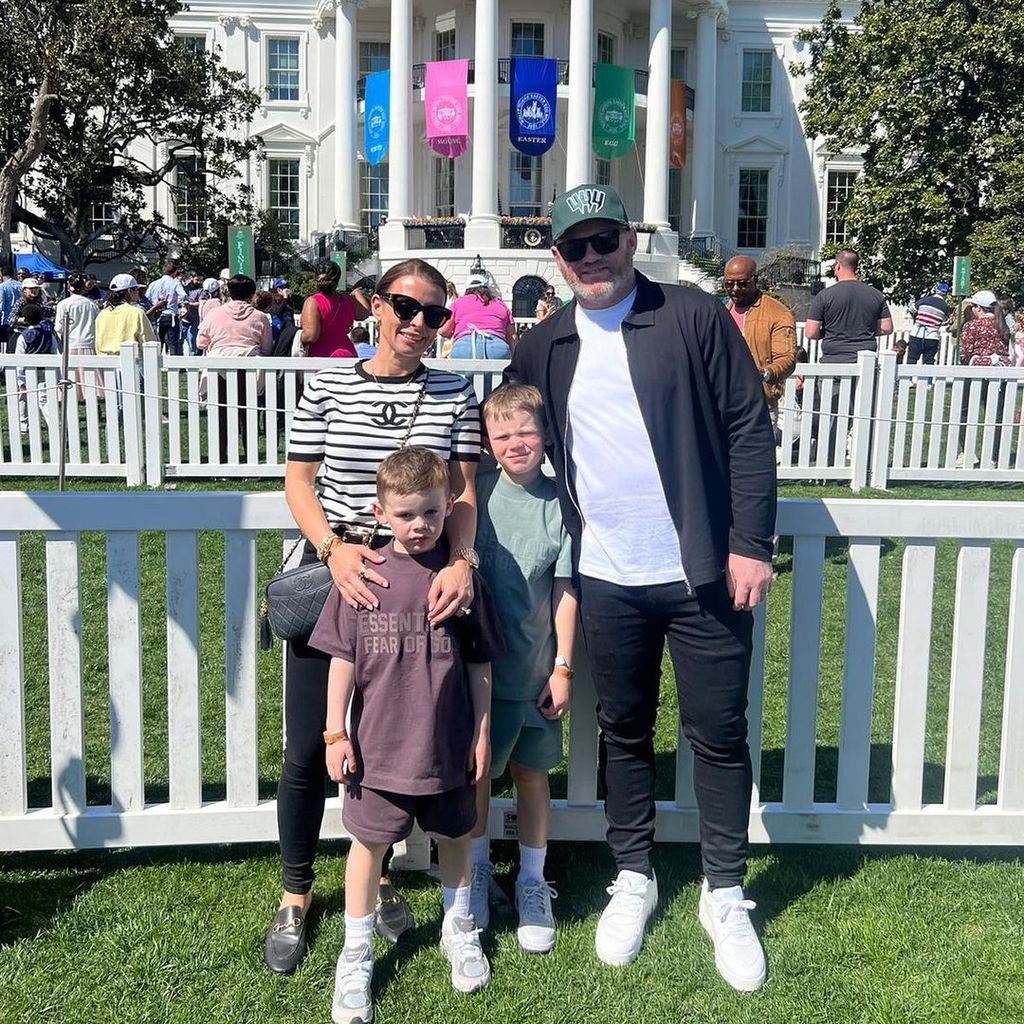 Coleen und Wanye Rooney mit ihren Kindern