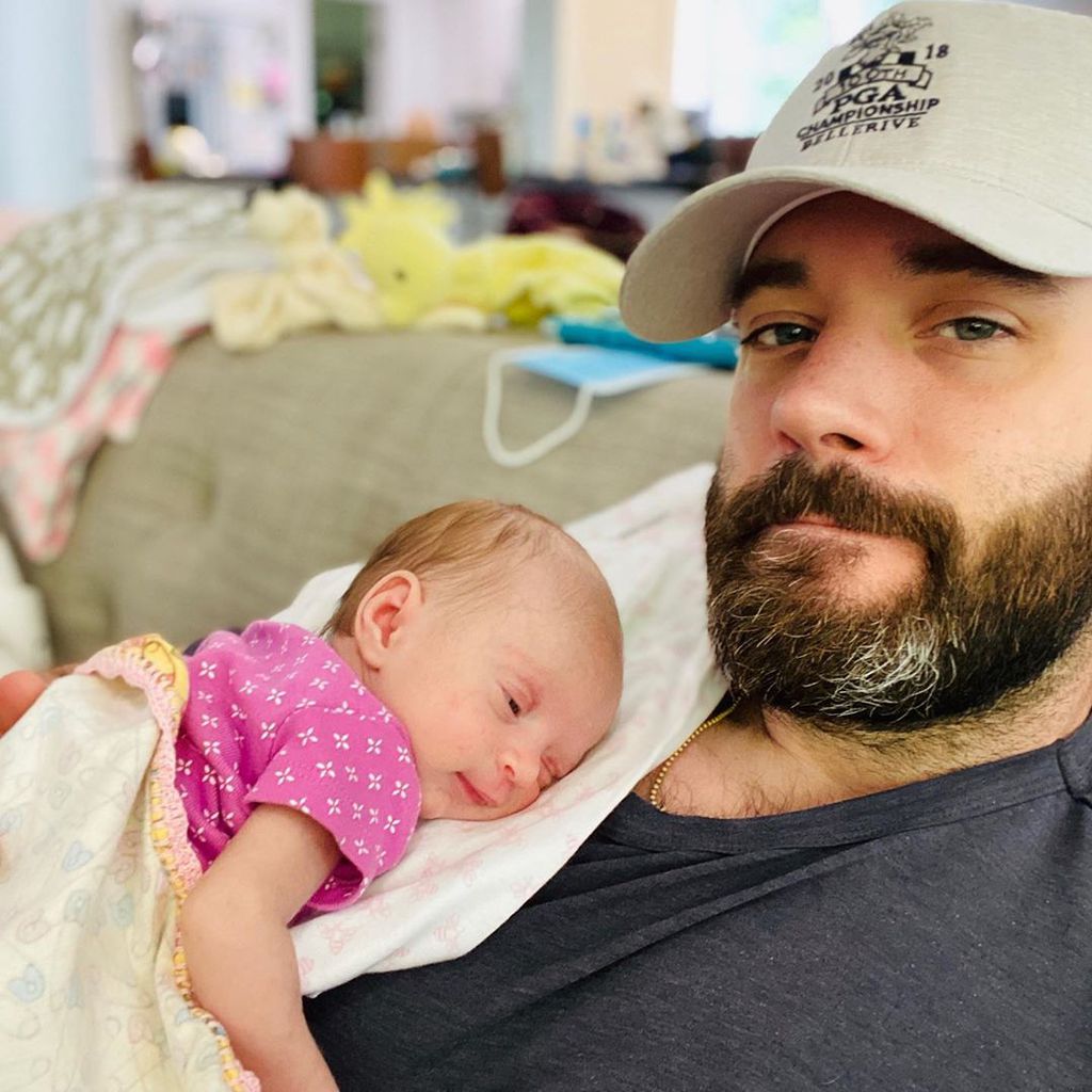 Colin Donnell und seine Tochter im September 2020