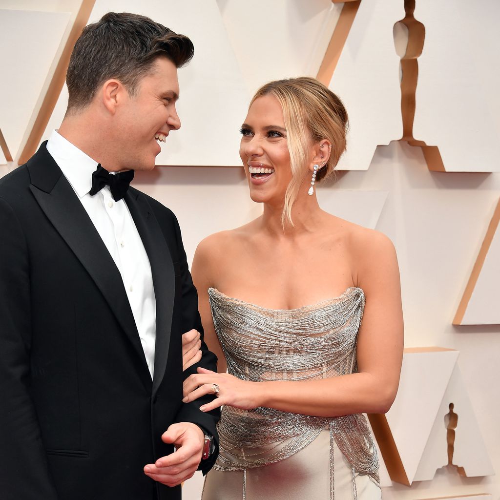 Colin Jost und Scarlett Johansson bei der Oscar-Verleihung 2020