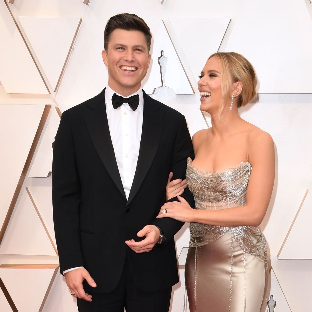 Colin Jost und Scarlett Johansson bei den Oscars 2020