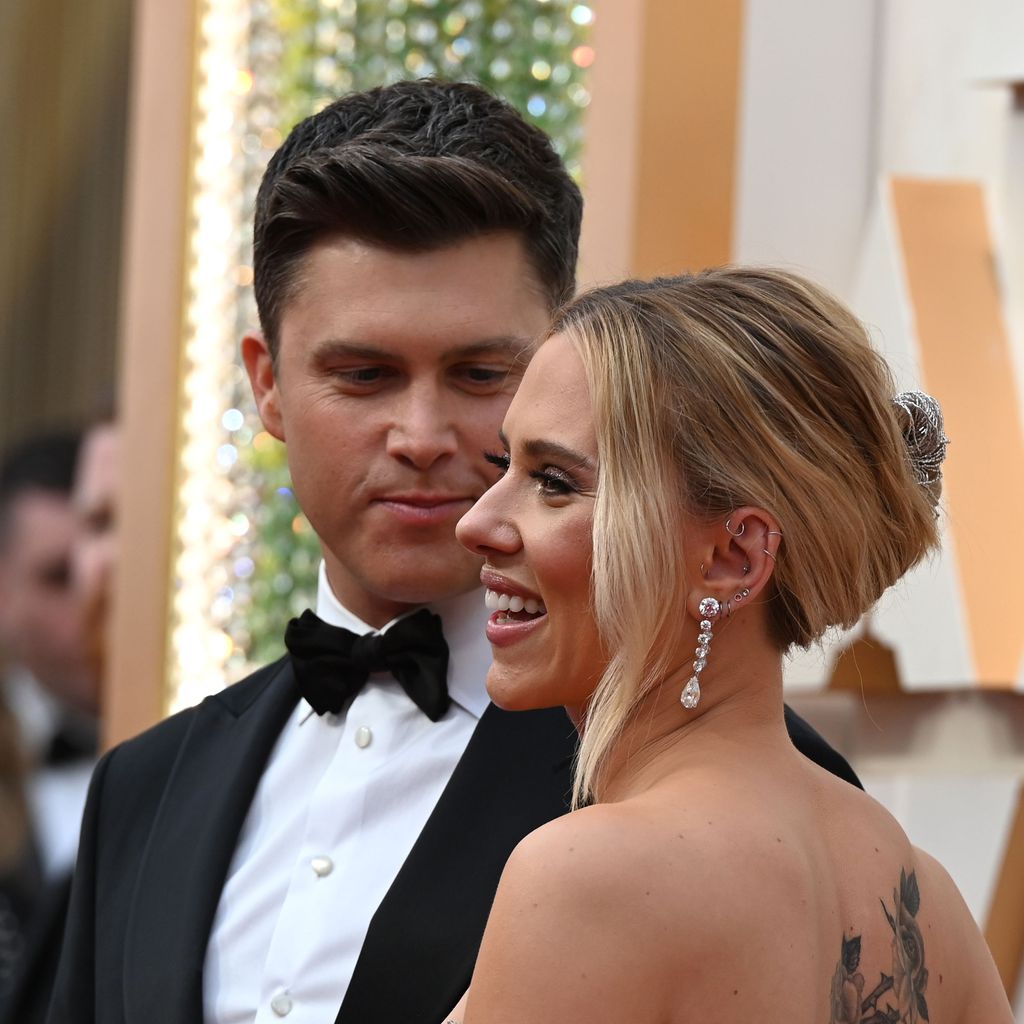 Colin Jost und Scarlett Johansson bei der Oscarverleihung 2020
