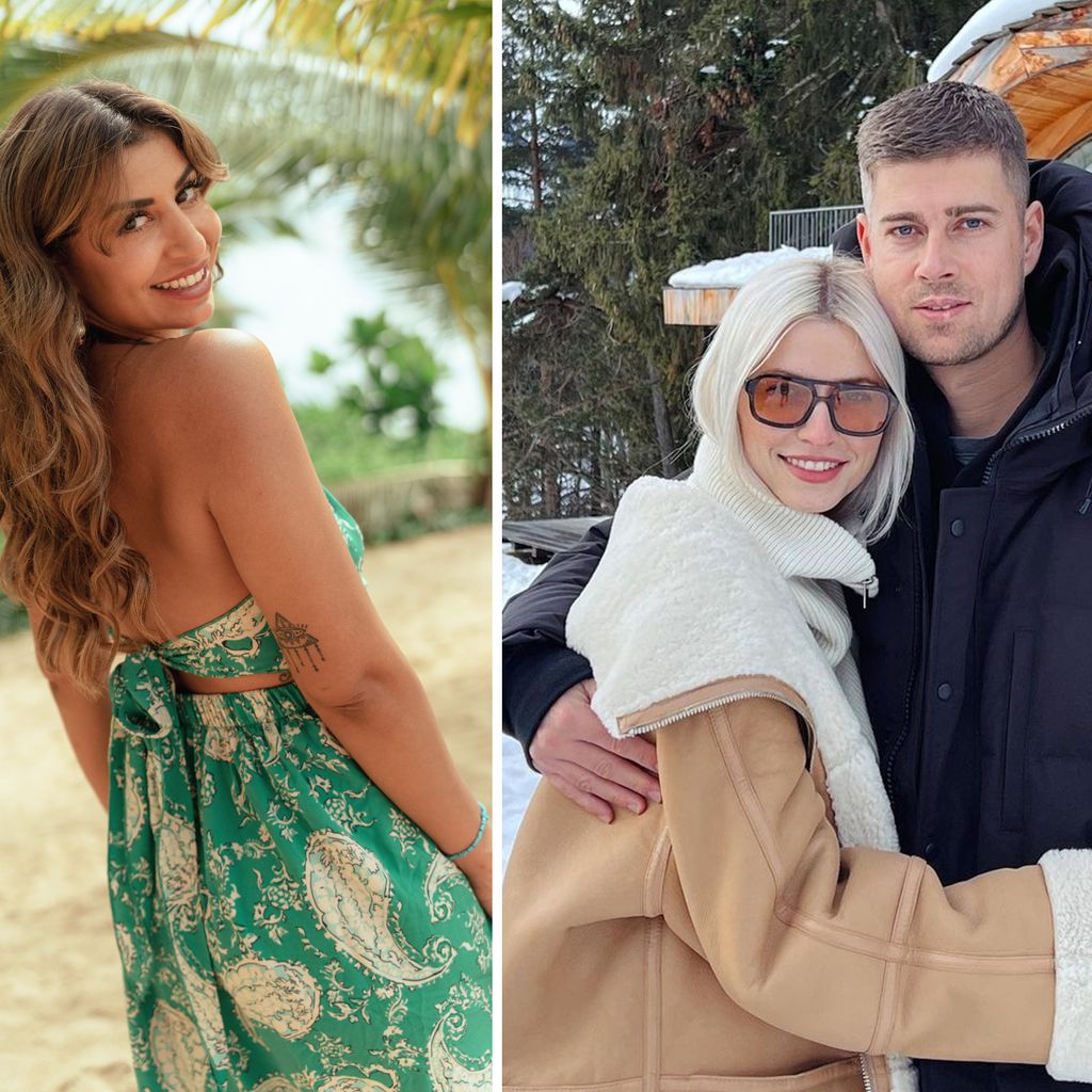Eva Benetatou und Lena Gercke mit Dustin Schöne