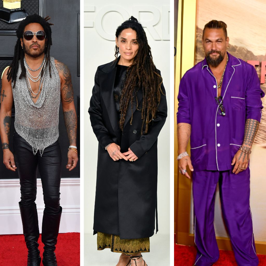 Lenny Kravitz, Lisa Bonet und Jason Momoa