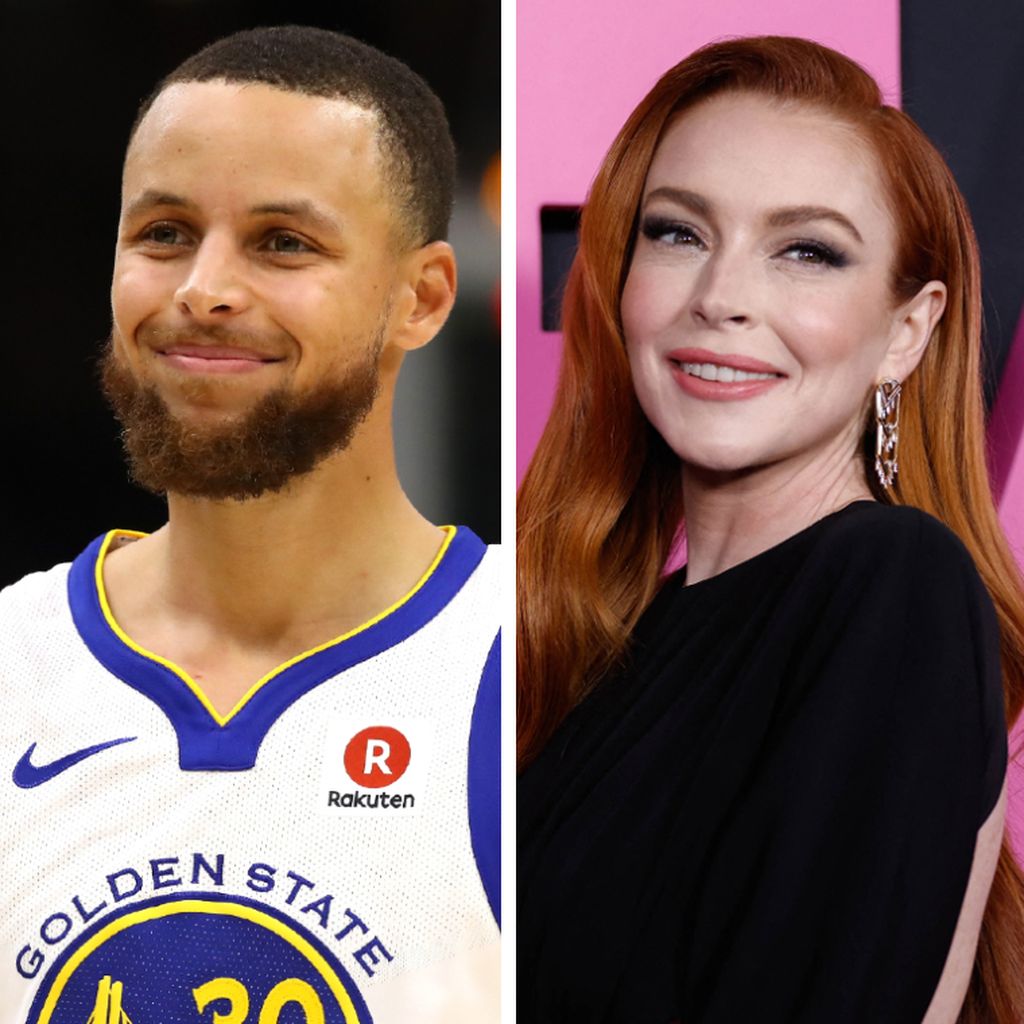 Steph Curry und Lindsay Lohan
