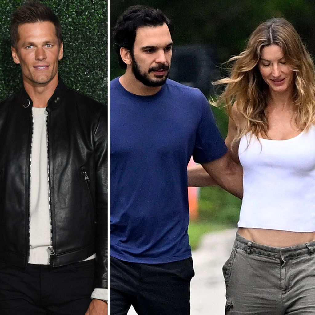 Tom Brady, Joaquim Valente und Gisele Bündchen