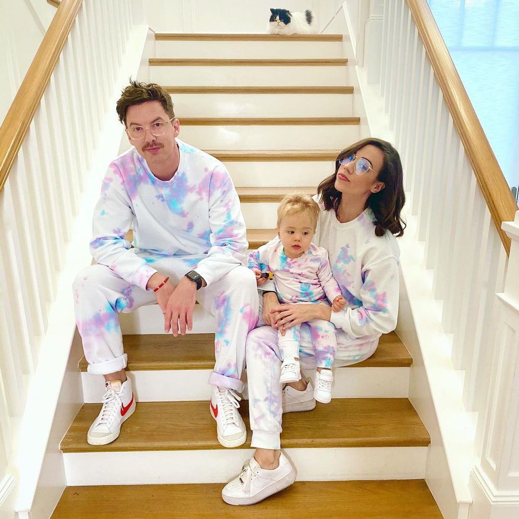 Colleen Ballinger, ihr Sohn Flynn und ihr Mann Erik Stocklin im Mai 2020