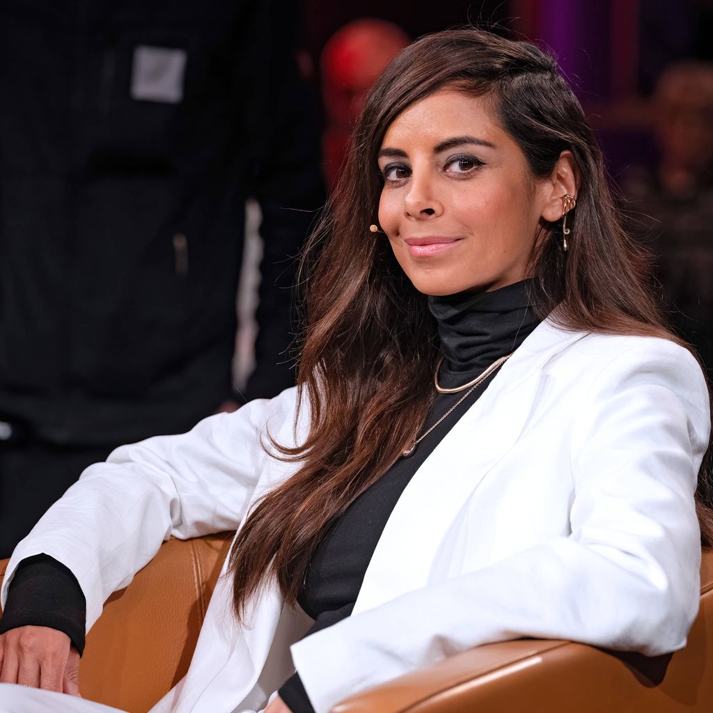 Collien Fernandes bei der Aufzeichnung der MDR-Talkshow "Riverboat", November 2025