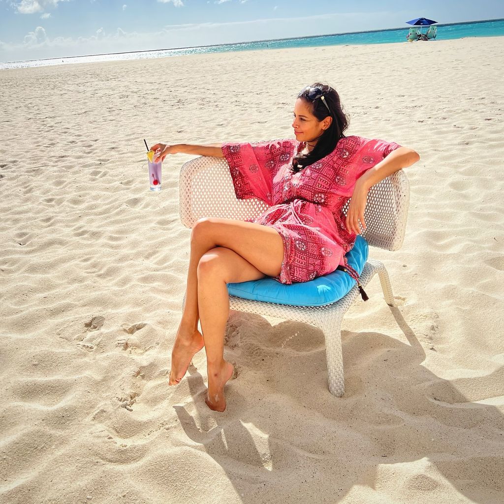 Collien Ulmen-Fernandes im Januar 2024 auf Aruba