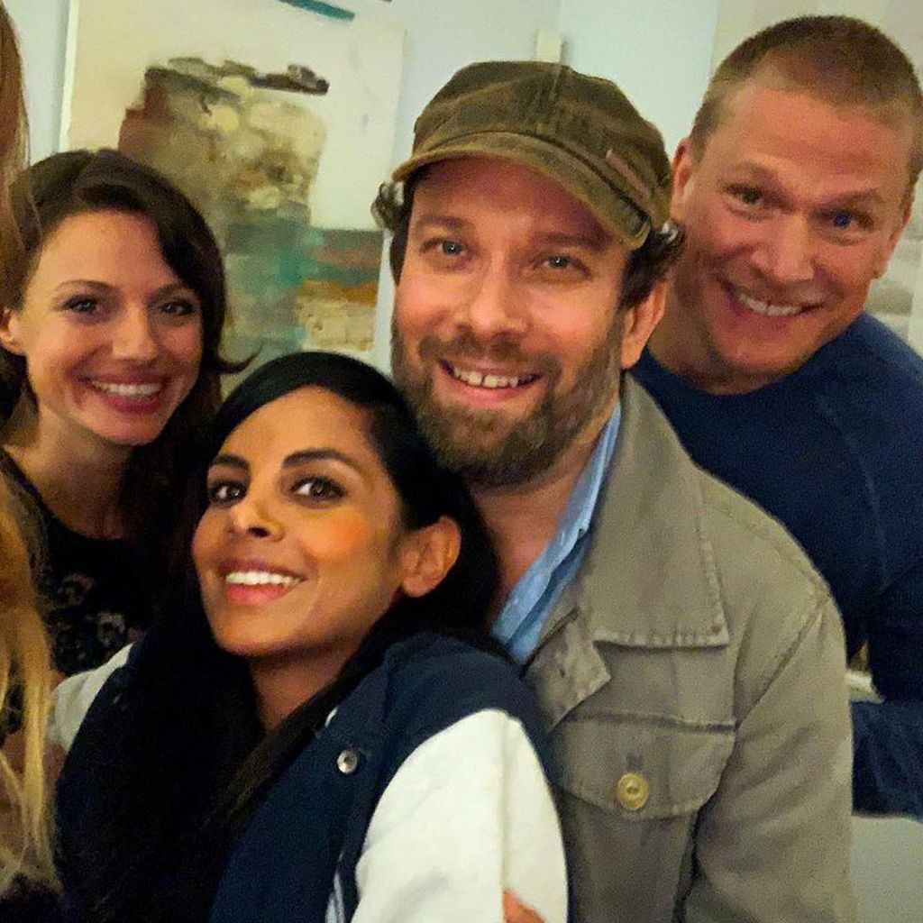 Collien Ulmen-Fernandes und Christian Ulmen am Set der vierten Staffel von Jerks