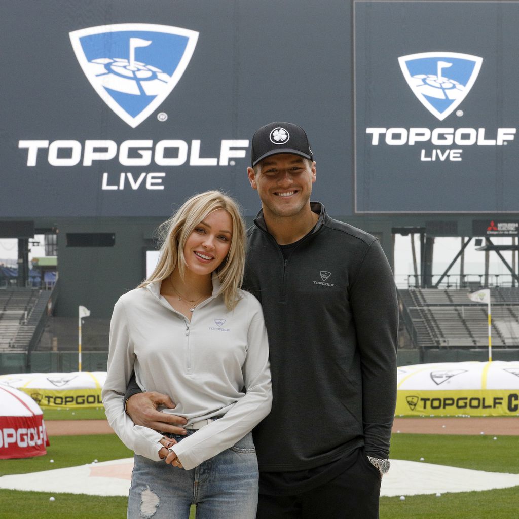 Cassie Randolph und Colton Underwood auf einem Golfplatz in San Francisco im November 2019