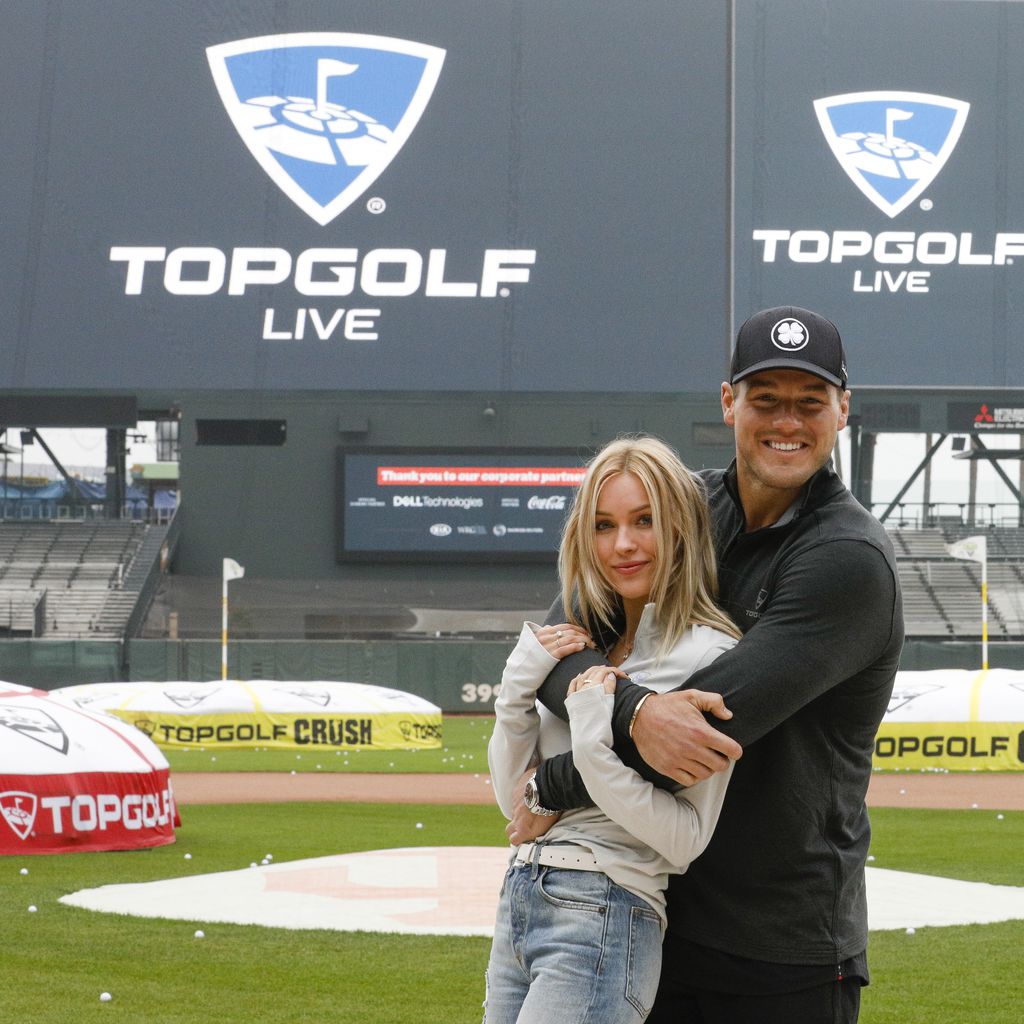 Colton Underwood und Cassie Randolph auf einem Golfplatz in San Francisco im November 2019