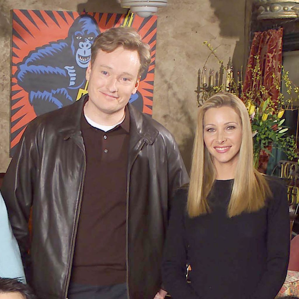 Moderator Conan O'Brien und Schauspielerin Lisa Kudrow
