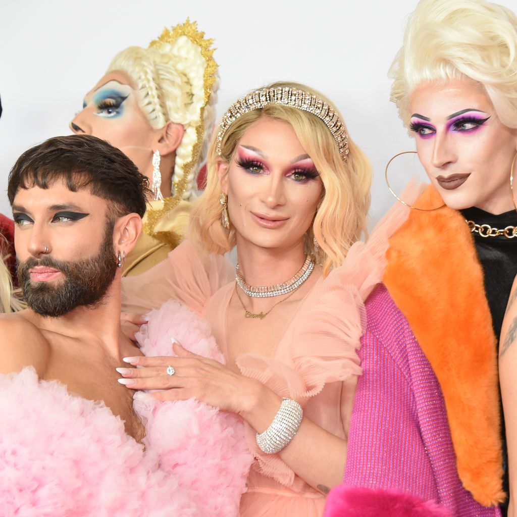 Conchita Wurst und die "Queen of Drags"-Kandidatinnen