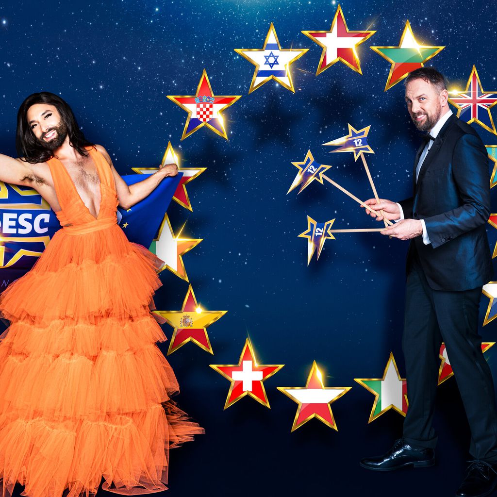 Conchita Wurst und Steven Gätjen für den #FreeESC