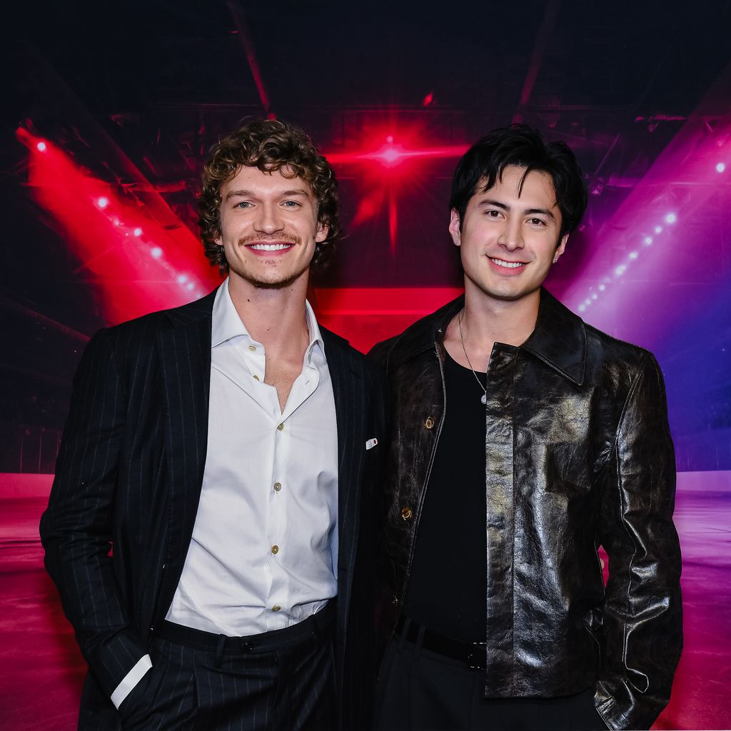 Connor Storrie und Hudson Williams bei der Premiere von "Heated Rivalry" im Tiff Lightbox in Toronto