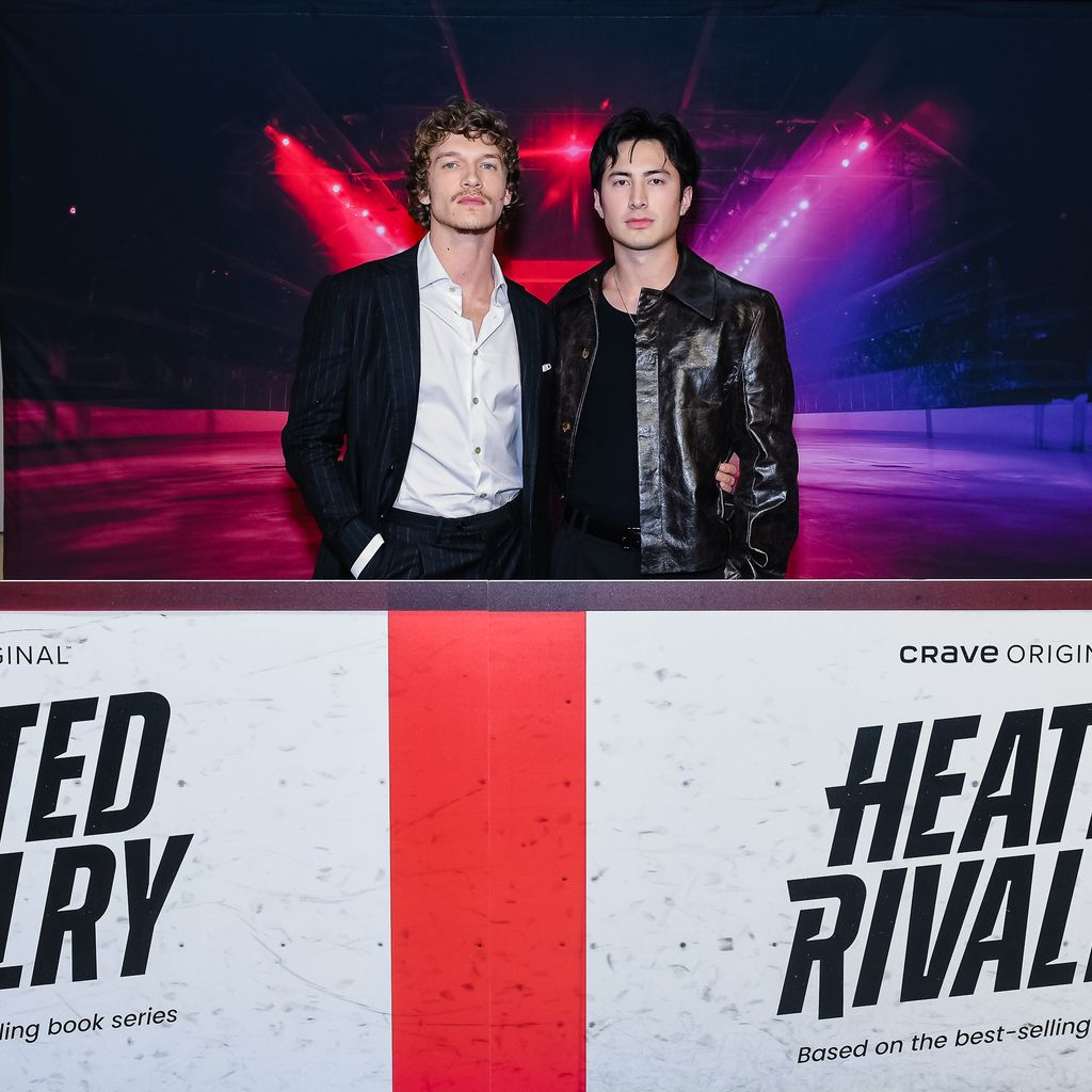 Connor Storrie und Hudson Williams bei der Premiere von "Heated Rivalry" im Tiff Lightbox in Toronto, 24. November 2025