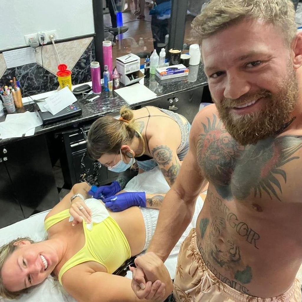 Conor McGregor und seine Frau Dee Devlin, August 2022