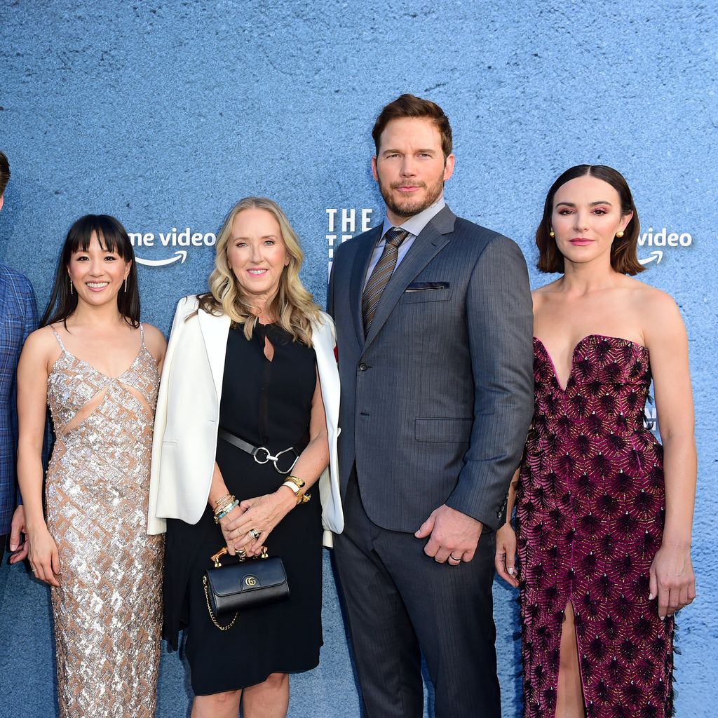 Taylor Kitsch, Mike Hopkins, Constance Wu, Jennifer Salke, Chris Pratt und Tyner Rushing, 2022