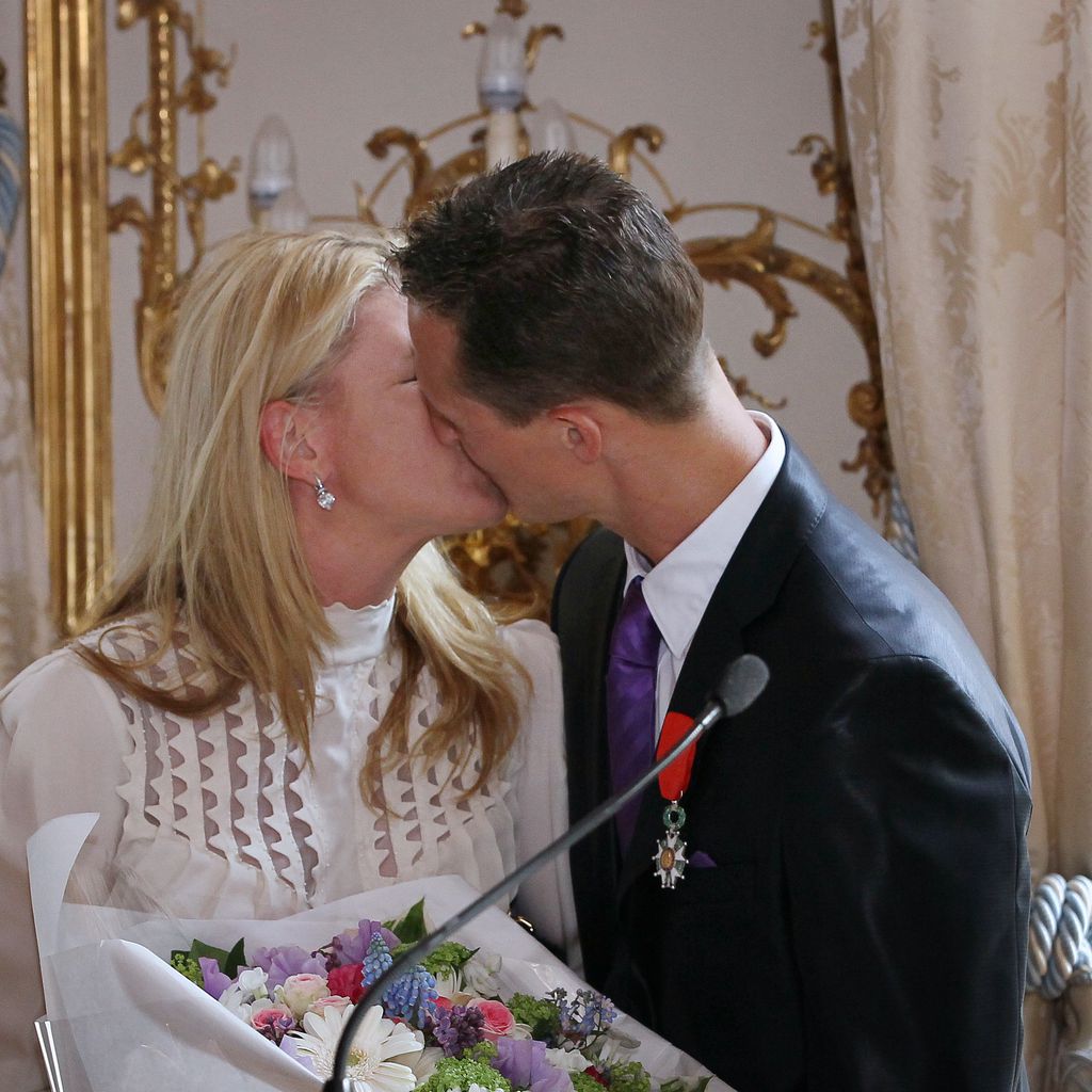 Corinna und Michael Schumacher im April 2010