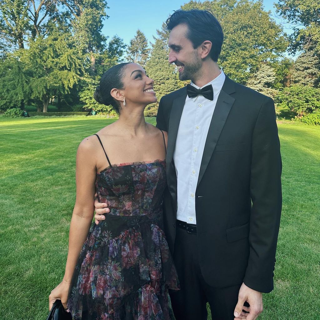 Corinne Foxx und ihr Partner Joe im Oktober 2023