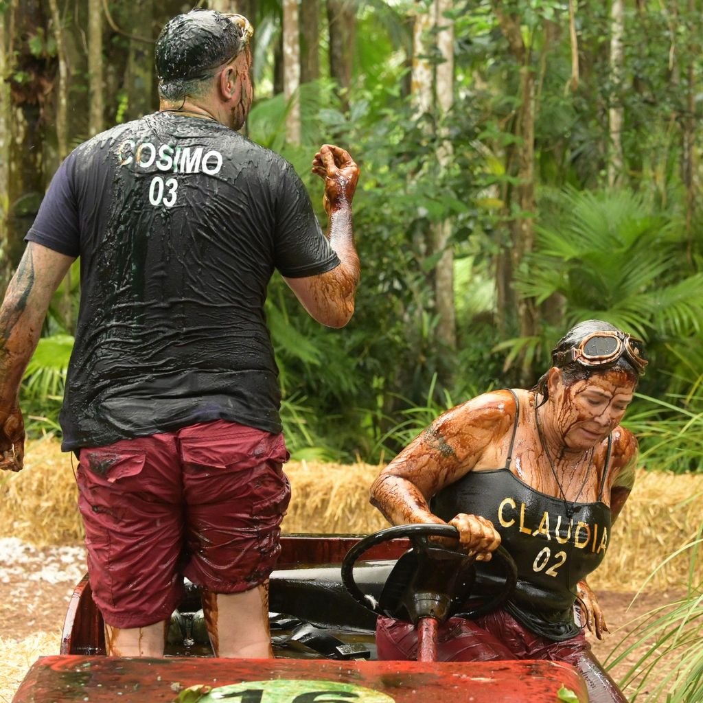 Cosimo Citiolo und Claudia Effenberg im Dschungelcamp