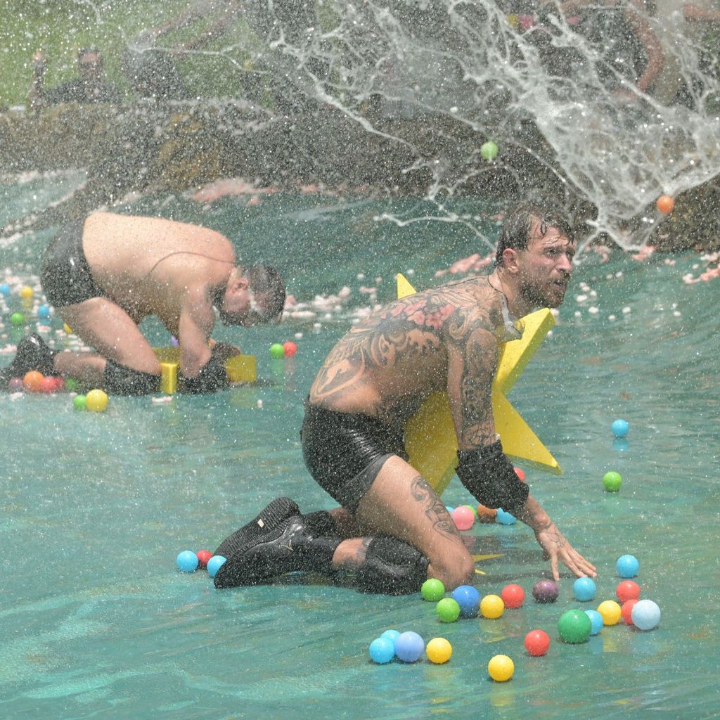 Cosimo und Gigi während der Dschungelprüfung "Creek der Sterne"