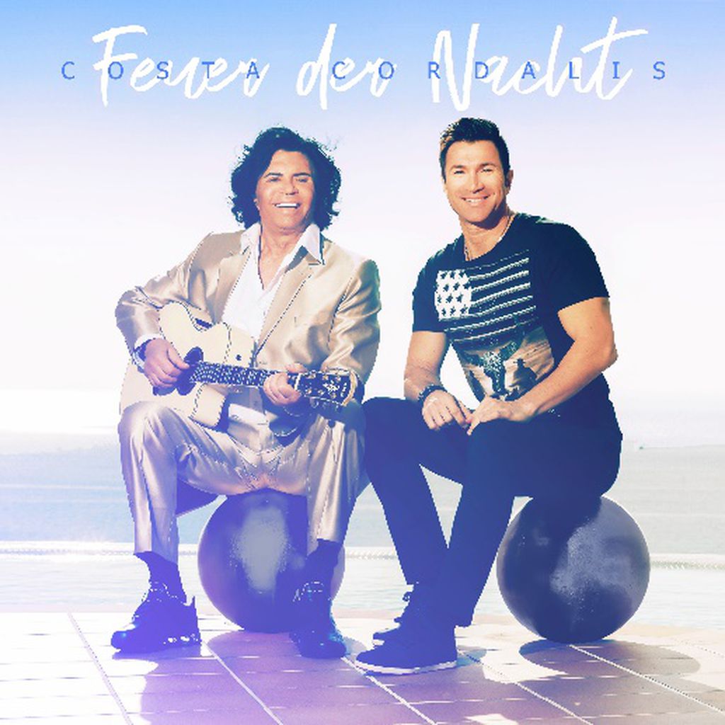 Costa und Lucas Cordalis' Cover zur Single "Feuer der Nacht"