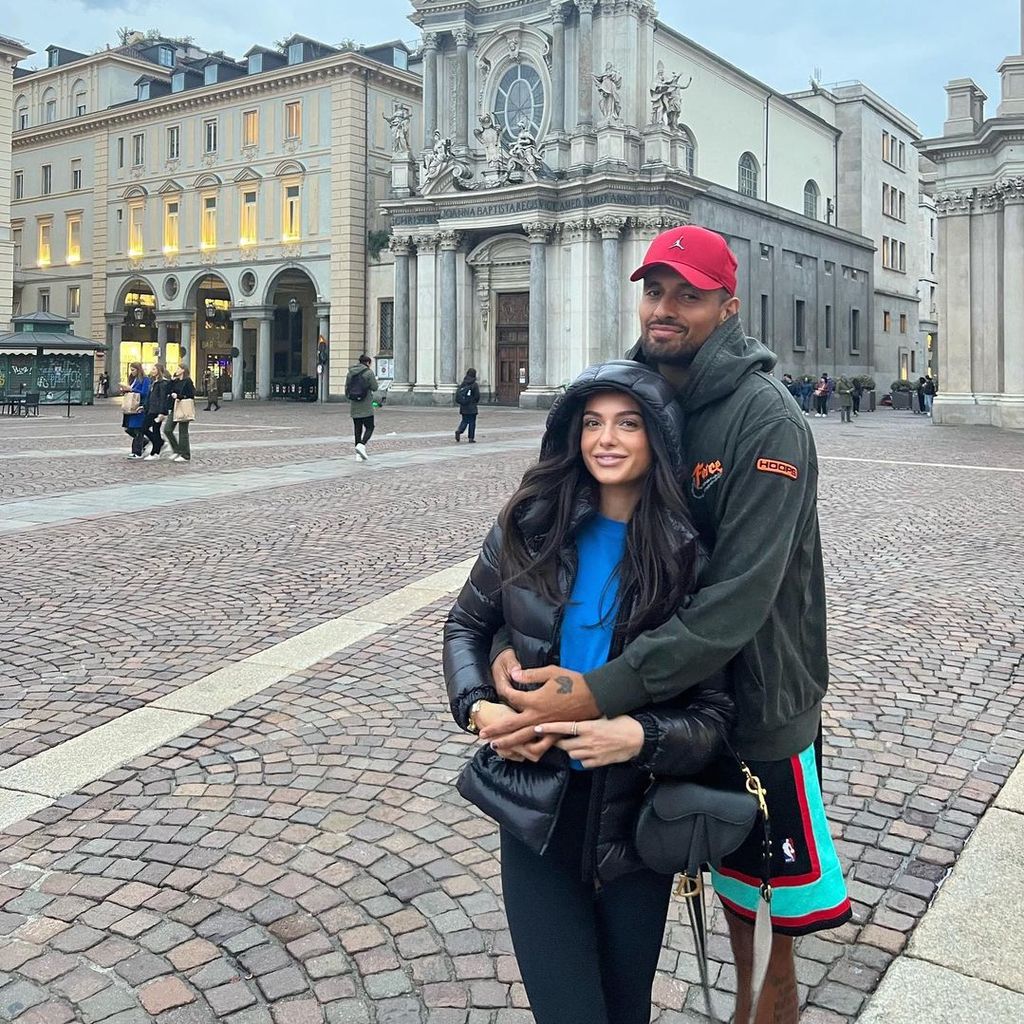 Costeen Hatzi und Nick Kyrgios, November 2022 in Turin