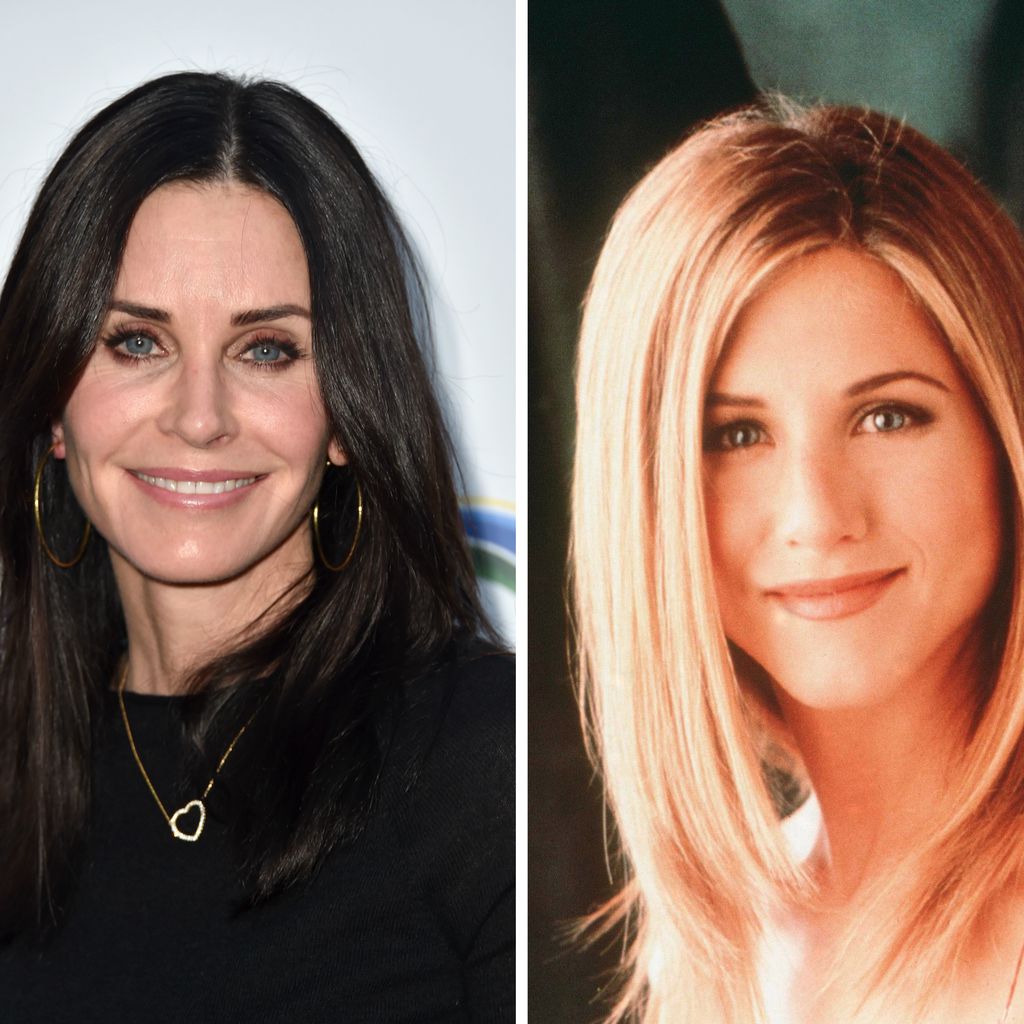 Courteney Cox und Jennifer Aniston alias Rachel Green ("Friends")