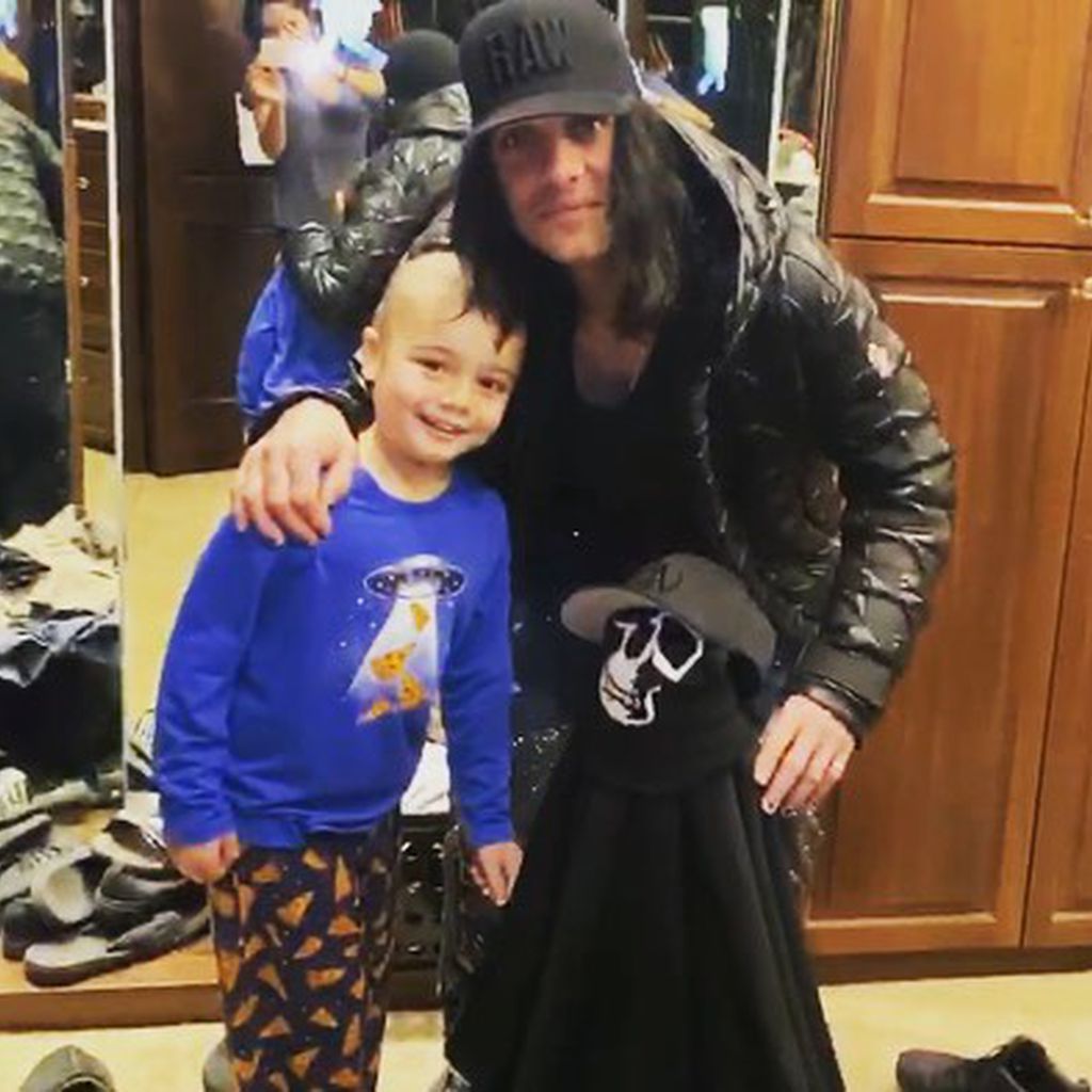 Criss Angel mit seinem Sohn Johnny Christopher, Januar 2020