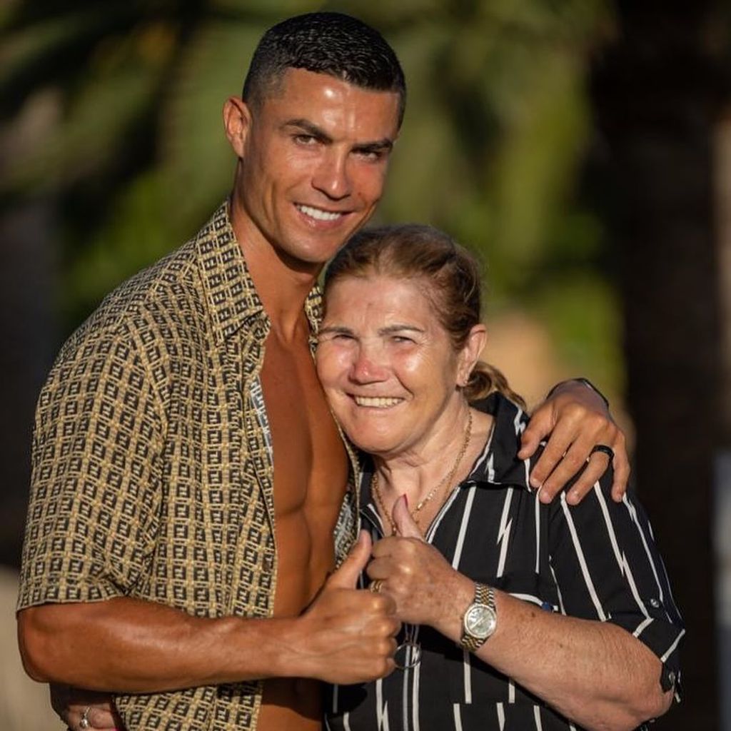 Cristiano Ronaldo mit seiner Mutter Maria