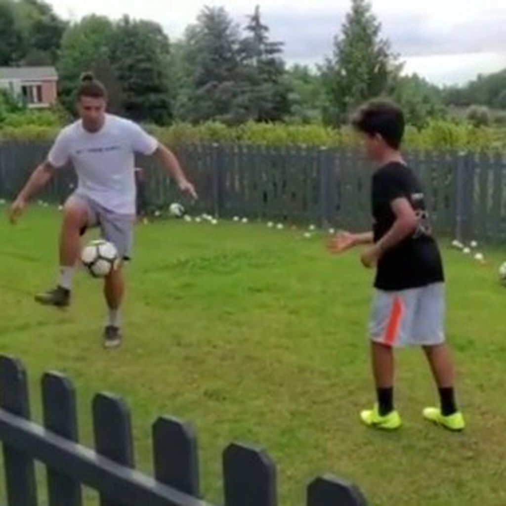 Cristiano Ronaldo und sein Sohn Cristiano Ronaldo Jr.