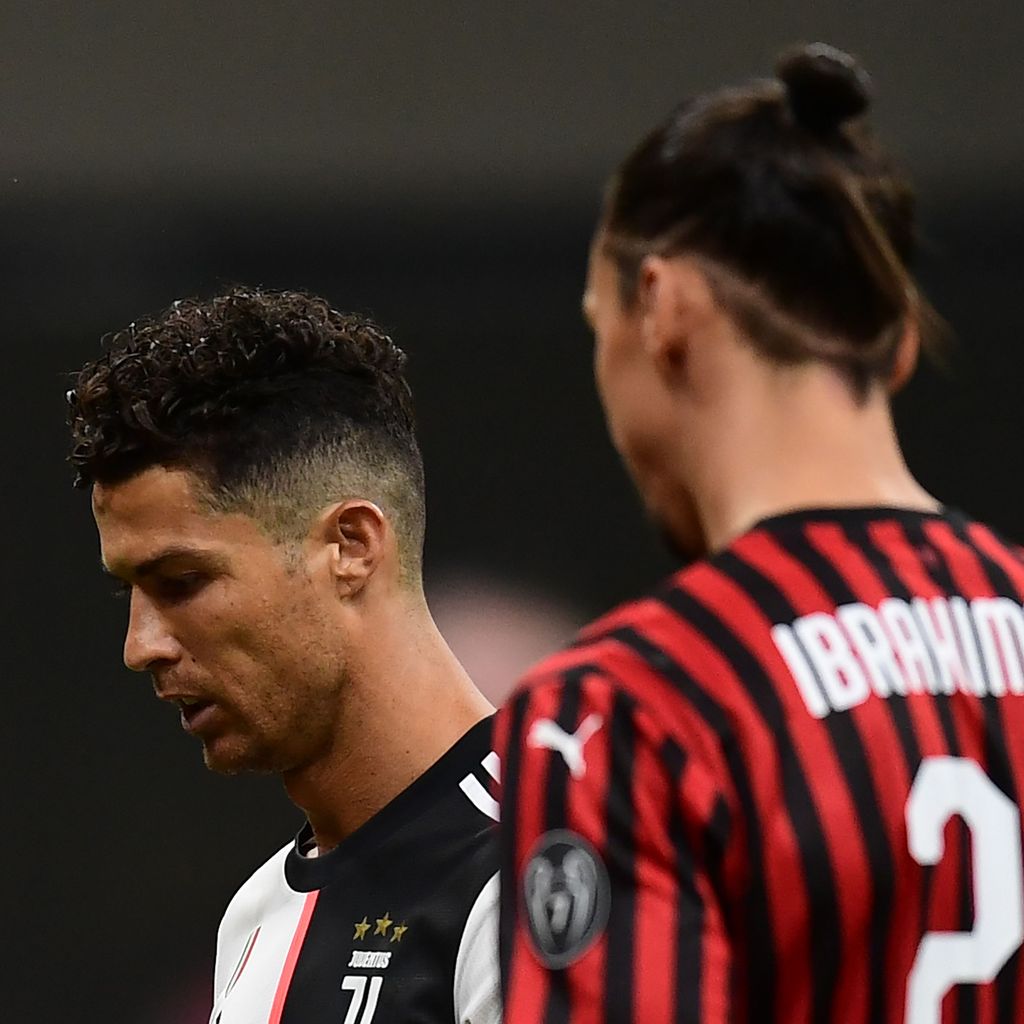 Cristiano Ronaldo und Zlatan Ibrahimovic im Juli 2020
