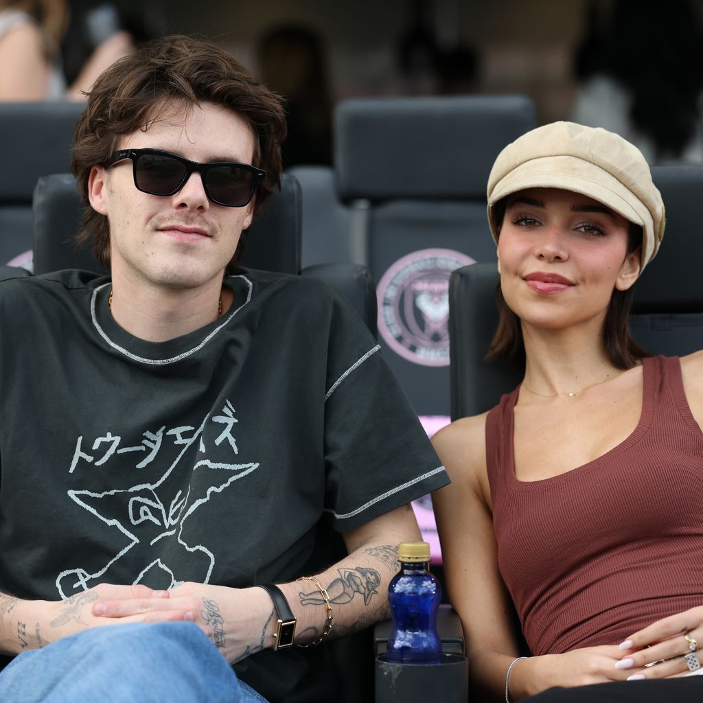 Cruz Beckham und Jackie Apostel beim MLS Cup Final 2025 im Chase Stadium in Fort Lauderdale