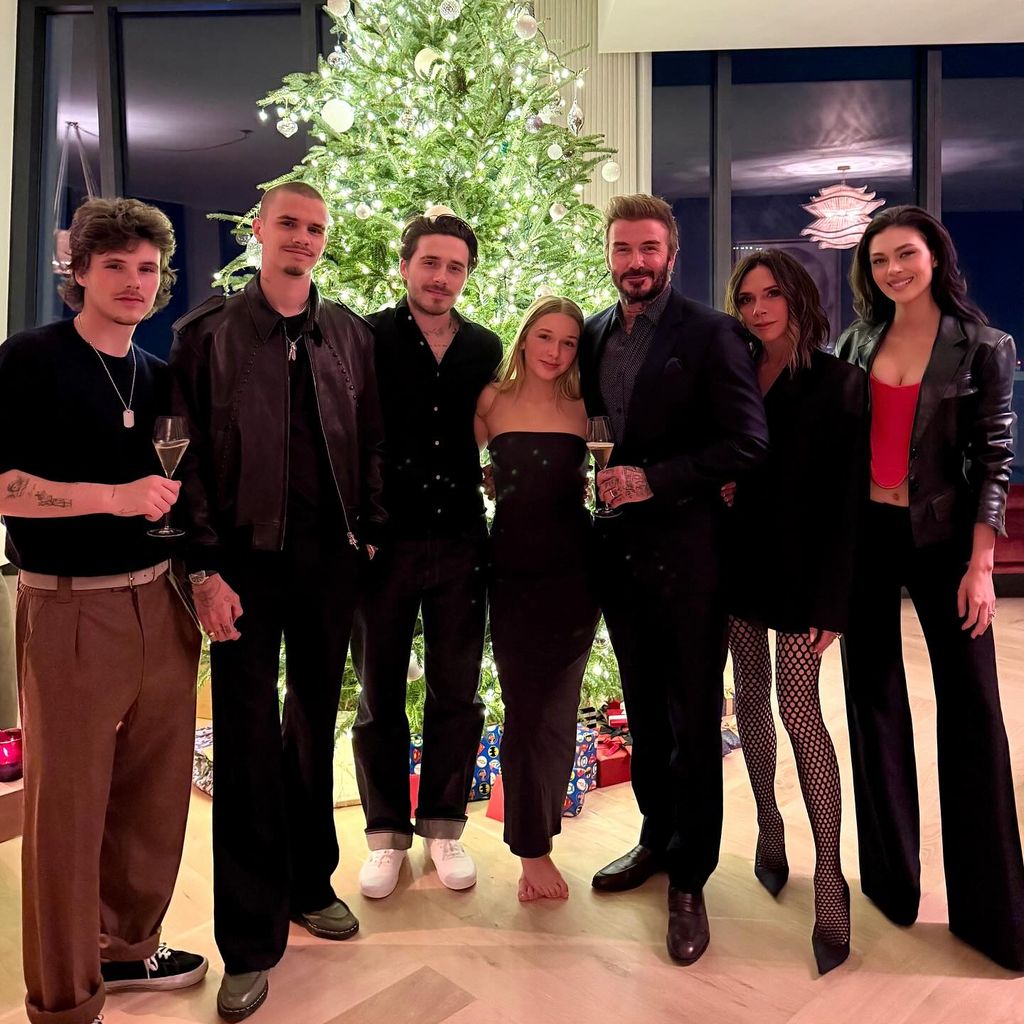 Familie Beckham an Weihnachten 2024