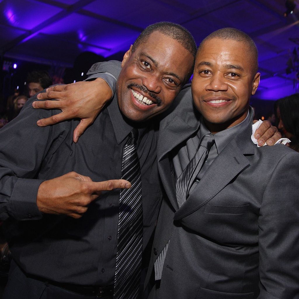 Cuba Gooding Jr. (rechts) mit seinem Vater Cuba Gooding Sr. 2007 in New York City