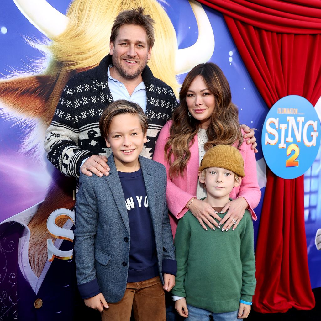 Curtis Stone und Lindsay Price mit Hudson Stone und Emerson Spencer bei der Premiere von "Sing 2" in Los Angeles, 2021