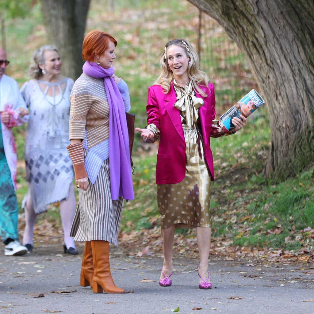Cynthia Nixon und Sarah Jessica Parker am "And Just Like That"-Set
