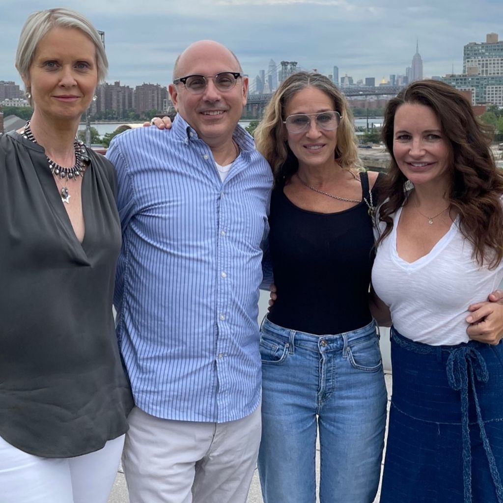 Cynthia Nixon, Willie Garson, Sarah Jessica Parker und Kristin Davis, Juni 2021