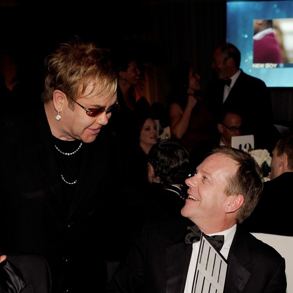 Elton John und Kiefer Sutherland
