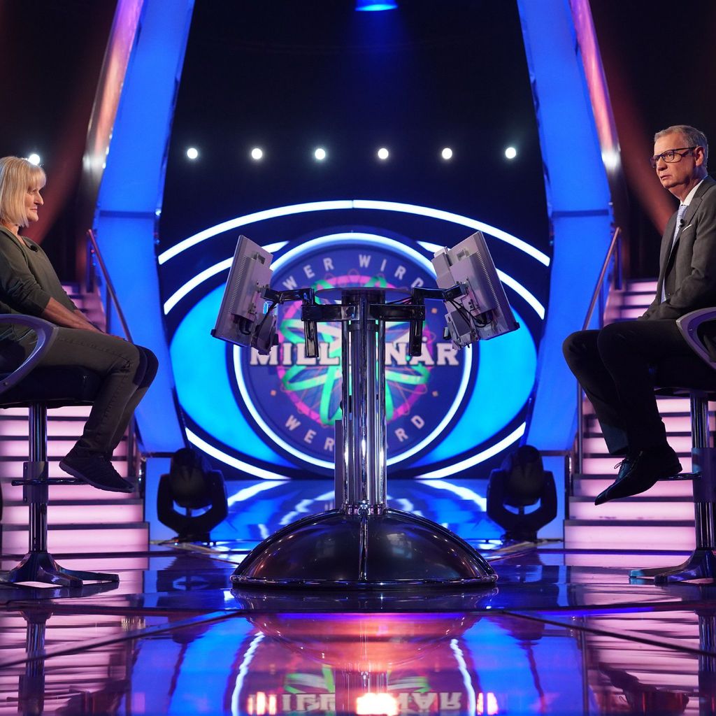 Dagmar Sprenger-Fuchs und Günther Jauch bei "Wer wird Millionär?"
