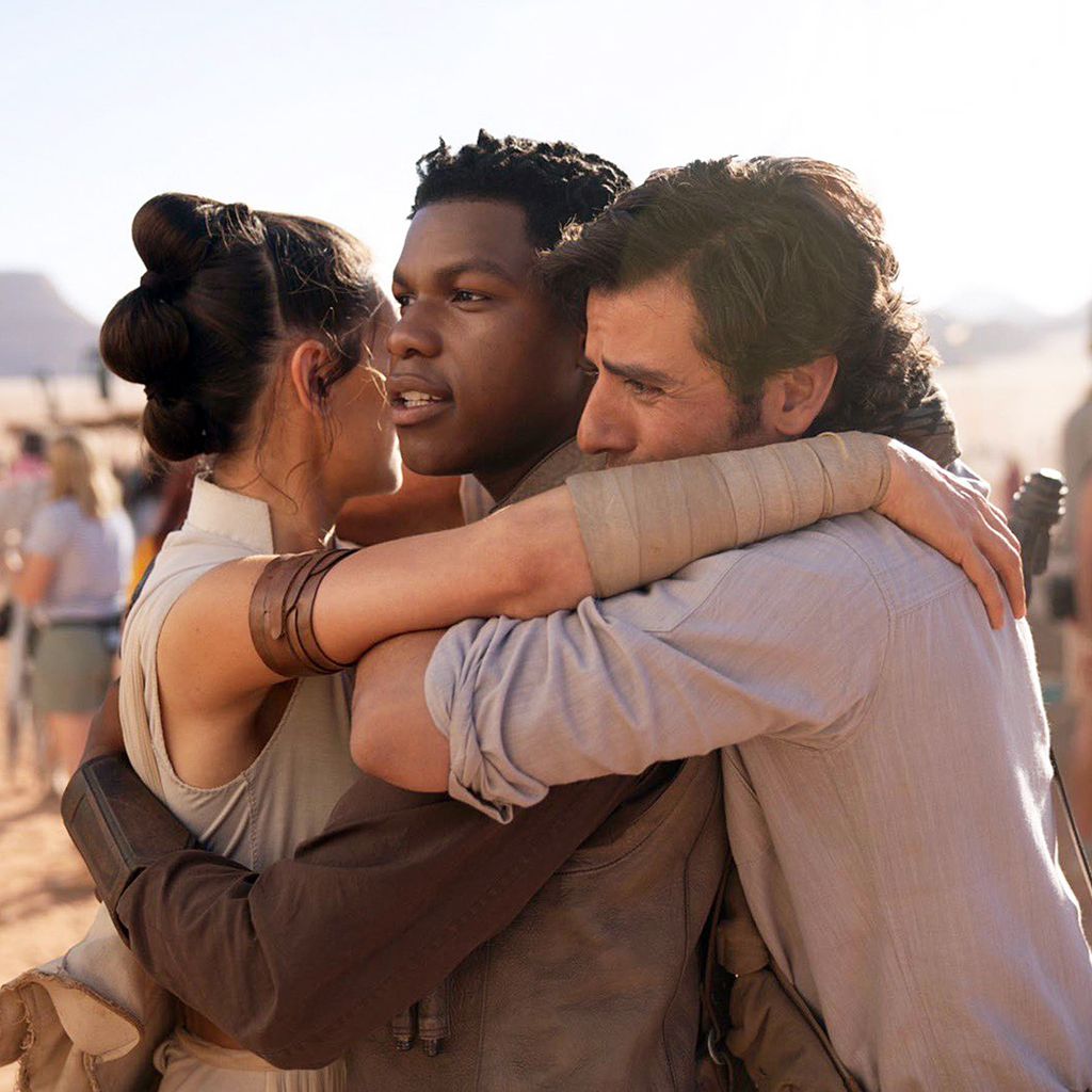Daisy Ridley, John Boyega und Oscar Isaac in "Star Wars: Der Aufstieg Skywalkers"