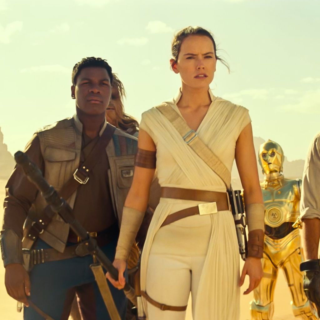 Daisy Ridley, Oscar Isaac und John Boyega in "Star Wars: Der Aufstieg Skywalkers"