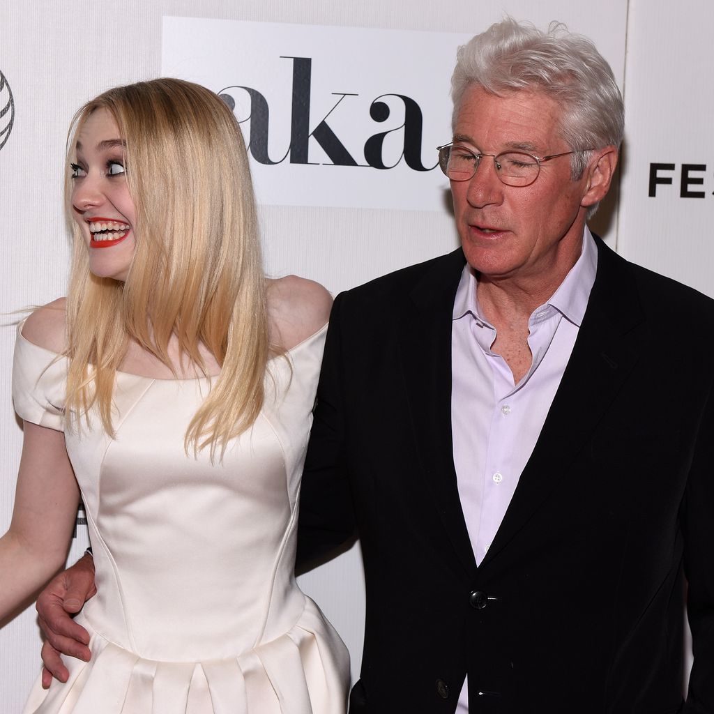Dakota Fanning und Schauspielkollege Richard Gere 2015 in New York
