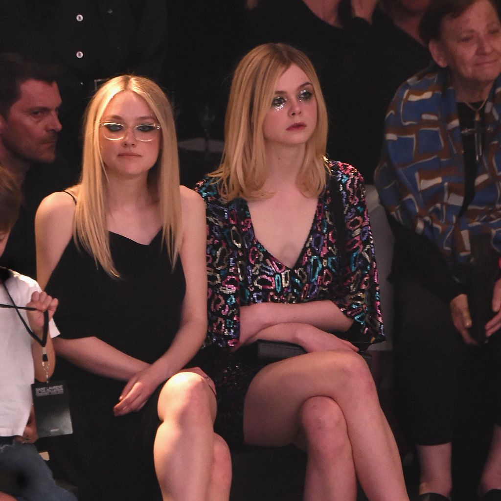 Dakota Fanning und Elle Fanning bi Saint Laurent in Los Angeles