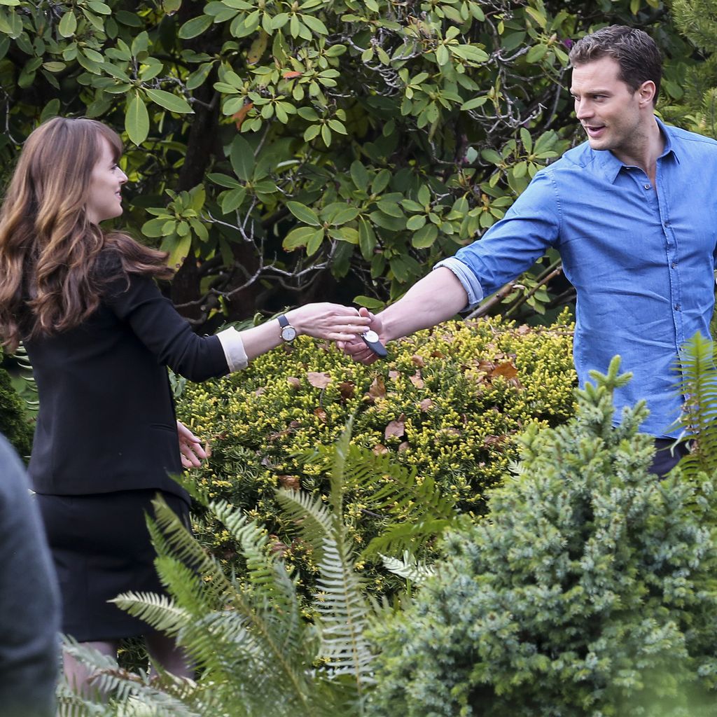Dakota Johnson und Jamie Dornan bei Dreharbeiten in Vancouver