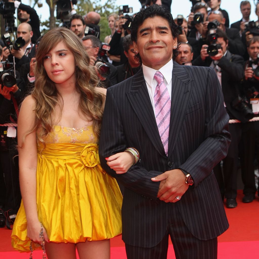 Dalma und Diego Maradona im Mai 2008 in Cannes
