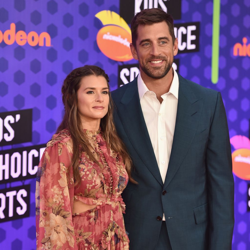 Danica Patrick und Aaron Rodgers im Juli 2018