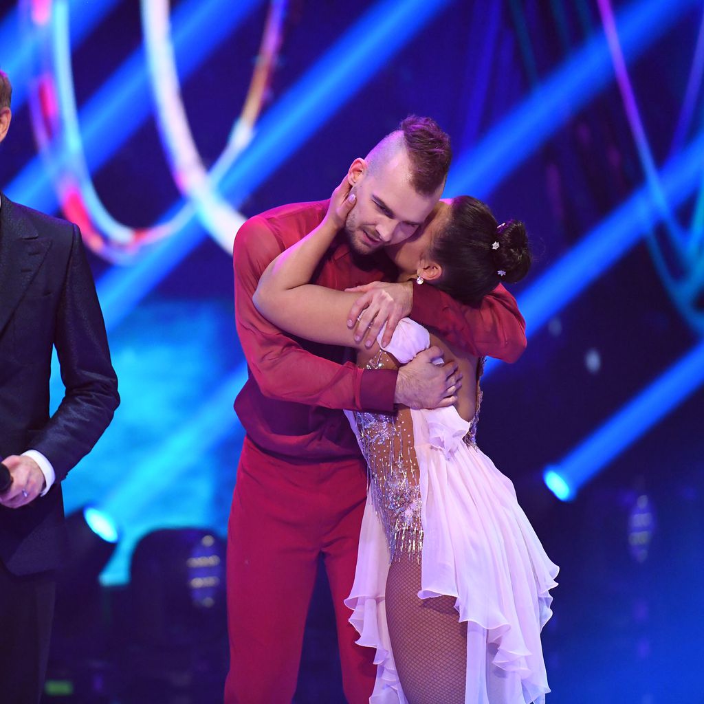 Daniel Boschmann, Eric Stehfest und Amani Fancy bei "Dancing on Ice" 2019