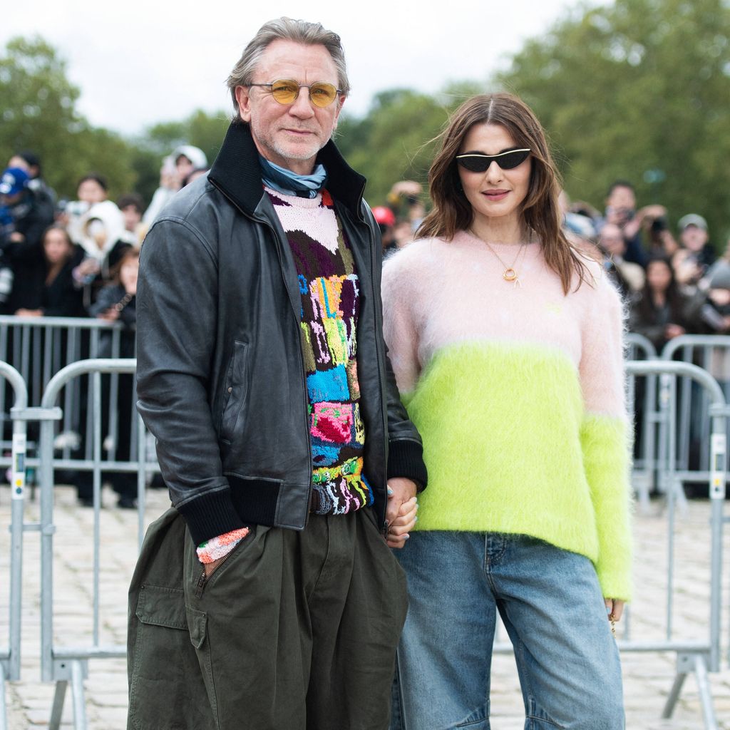 Daniel Craig und Rachel Weisz bei der Pariser Fashion Week, September 2024